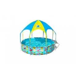 Piscine Tubulaire Ronde Bestway Avec Parasol 2.44x ↕0.51m