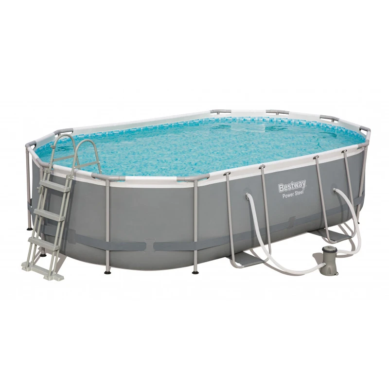 Piscine Tubulaire Ovale Bestway Power Steel 4,88x 3,05x ↕1,07m